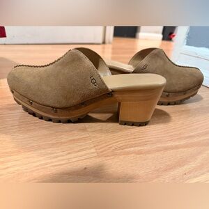 UGG Women's Brown Suede Mules